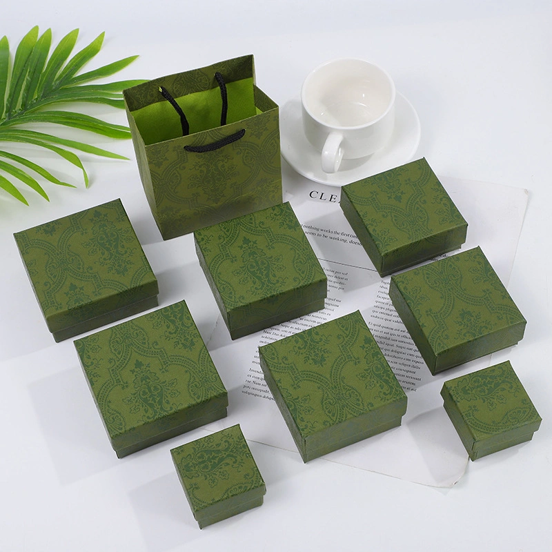 Concise Style China Wholesaler Branded Lid and Base Rigid Square Cardboard Paper Gift Box Jewelry Necklace Packaging Boxes