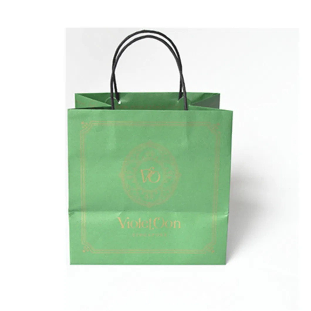 Eco-Friendly Custom Logo Print Recycle Kraft Paper Bag for Jewelry Gift