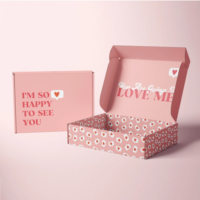 Customized Printing Logo Kraft Paper Packaging Gift Shipping Box Mailer Cardboard Boxes