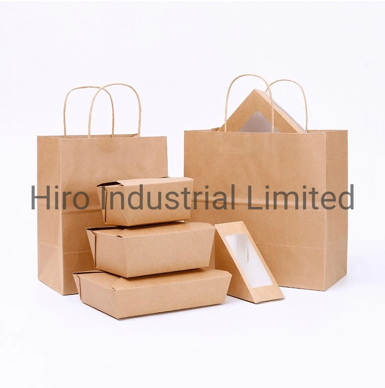 Customized Logo White Craft Paper Bags with Handles