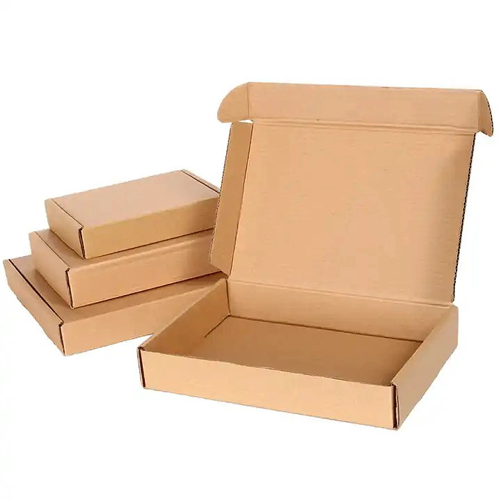 Shipping Mailer Box, Paper Boxes, Eco Friendly Mailer Box for Clothing, Recycled Brown Kraft Paper Box