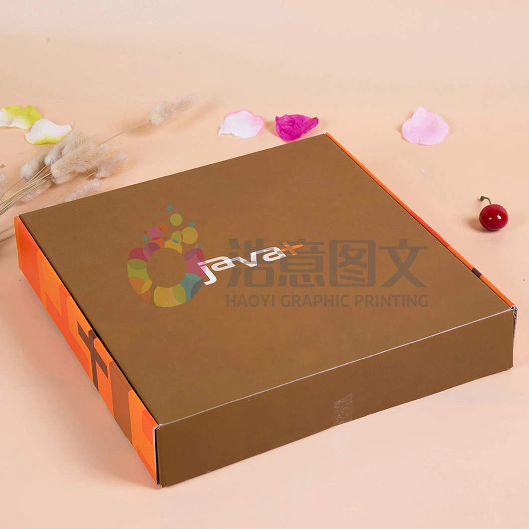 Wholesale Custom 8 10 12 14 Inch Eco Friendly Box Package Food Grade Container Brown Kraft Paper Carton Packaging Boxes Corrugated Shipping Pizza Box with Logo