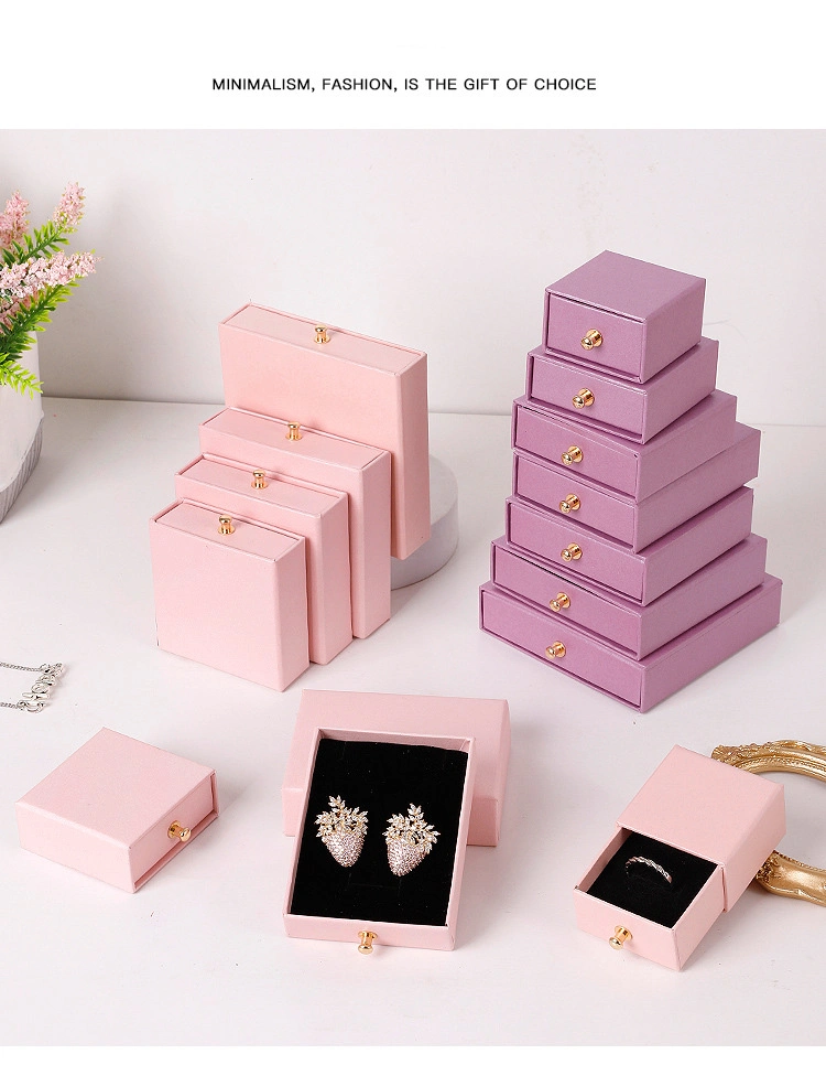 Drawer Box Kraft Paper Jewelry Box Wholesale Paper Box