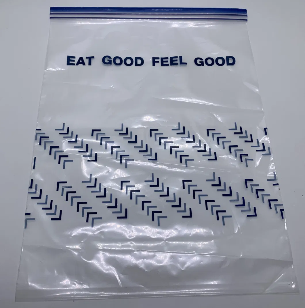 Customized Printed PE Zip Lock Freezer Bags with Paper Box Packaging