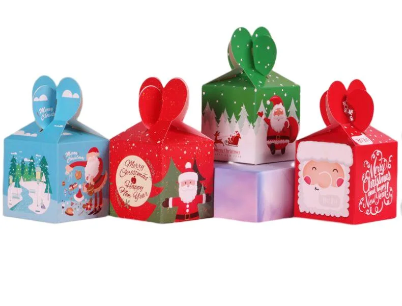 New Christmas Apple Boxpaper Packing Gift Box Printing Candy Paper Boxes