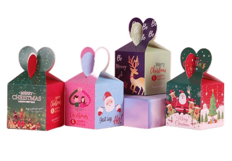 New Christmas Apple Boxpaper Packing Gift Box Printing Candy Paper Boxes