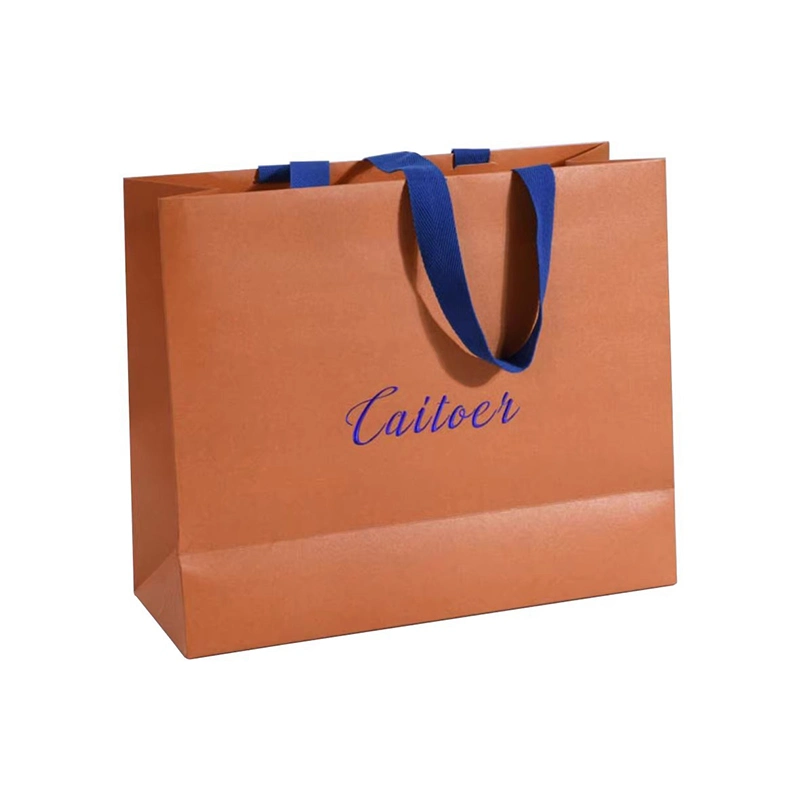 Small Business Packaging Paper Shopping Bag for Gift Hot Stamping Embossed UV Packaging Bags