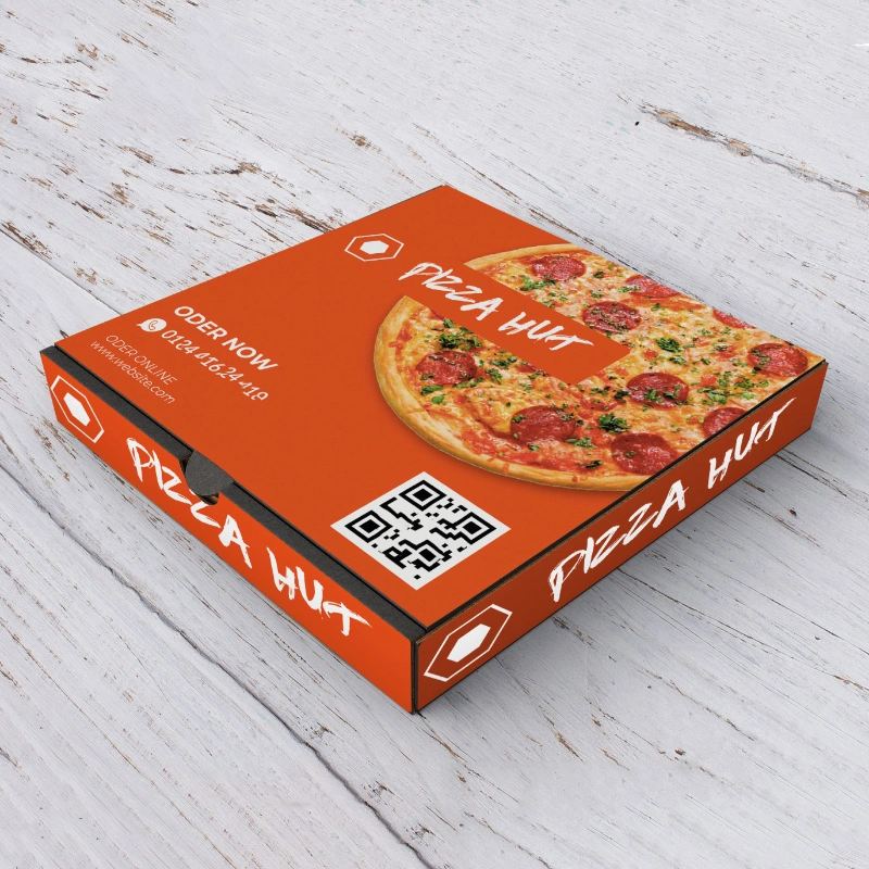 Wholesale High Quality Take Away Customized Printing Pizza Box 10 Inch Paper Pizza Box