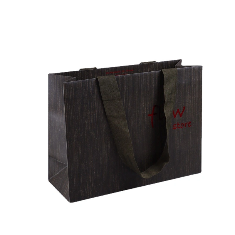 Small Business Packaging Paper Shopping Bag for Gift Hot Stamping Embossed UV Packaging Bags