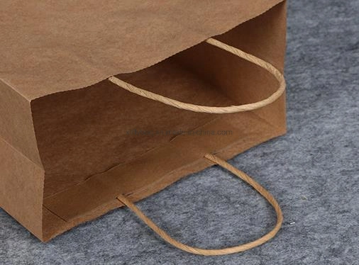 100% Recycled Kraft Paper Bag Cake Box Paper Packaging Bags BSCI/Fsc