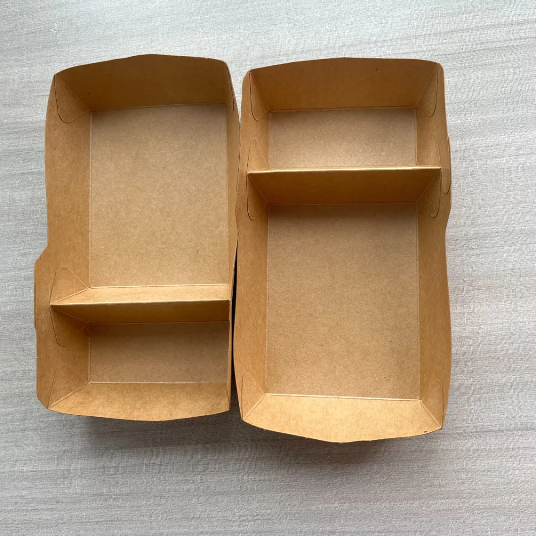 Brown/White Kraft Paper Disposable Sushi Container Food Packaging Box