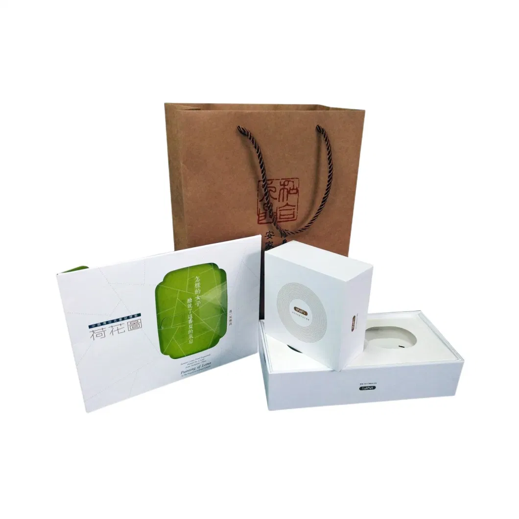 White Coated Paper Strong Gift Box with Color Printed for Flower Packaging