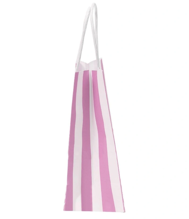 14 X 8 X 21cm Pink Small Paper Gift Bags with Handles