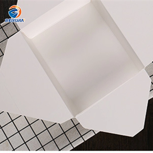 Customized Disposable White Packaging Paper Box for Food