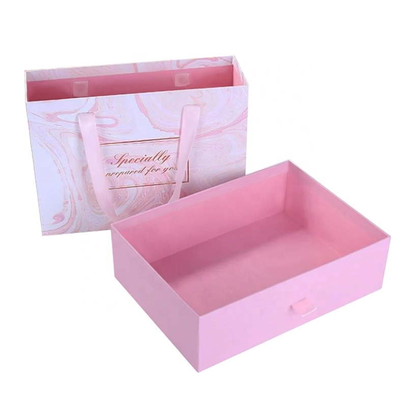 Custom Logo Printed Rigid Cardboard Clothing Shoe Folding Packaging Box Ribbon Magnetic