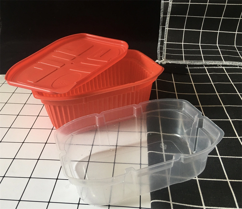 Manufacture Price Take-Away Plastic Self Heating Food Box with Lid