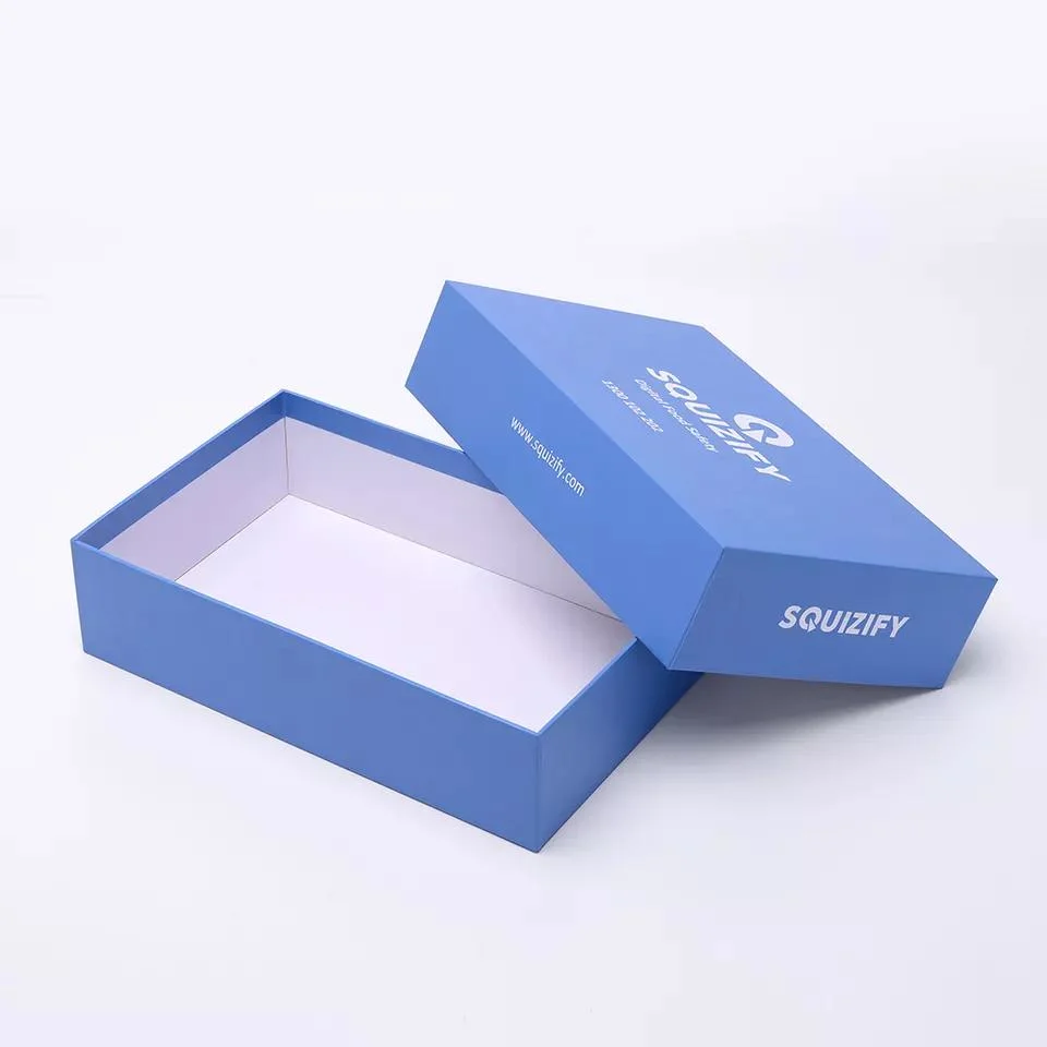 Custom Print Hard Paper Folding Lid and Base Retail Product Shoe Packaging Box