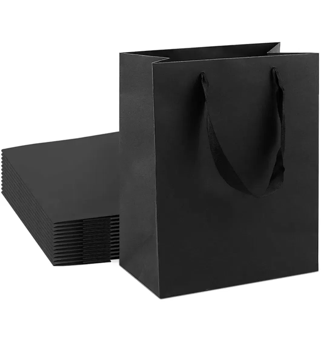 Corrugated Custom Logo Luxury Design Black Shipping Box &amp; Paper Bag