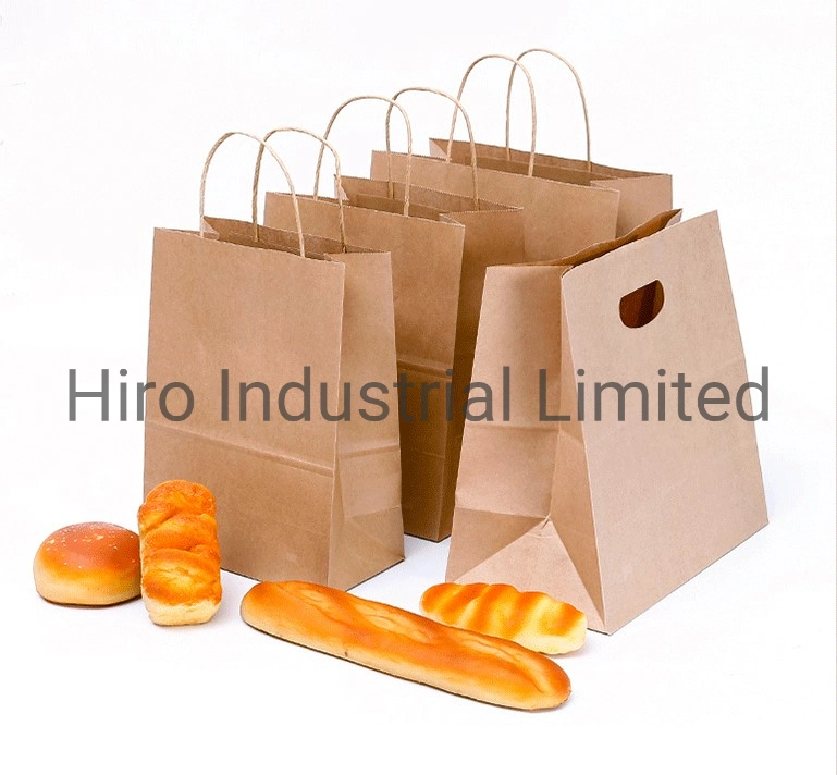 Customized Logo White Craft Paper Bags with Handles