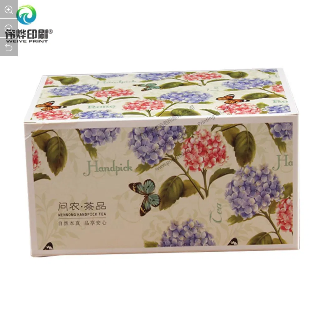 Custom Colorful Design Paper Printing Tea Packaging Box