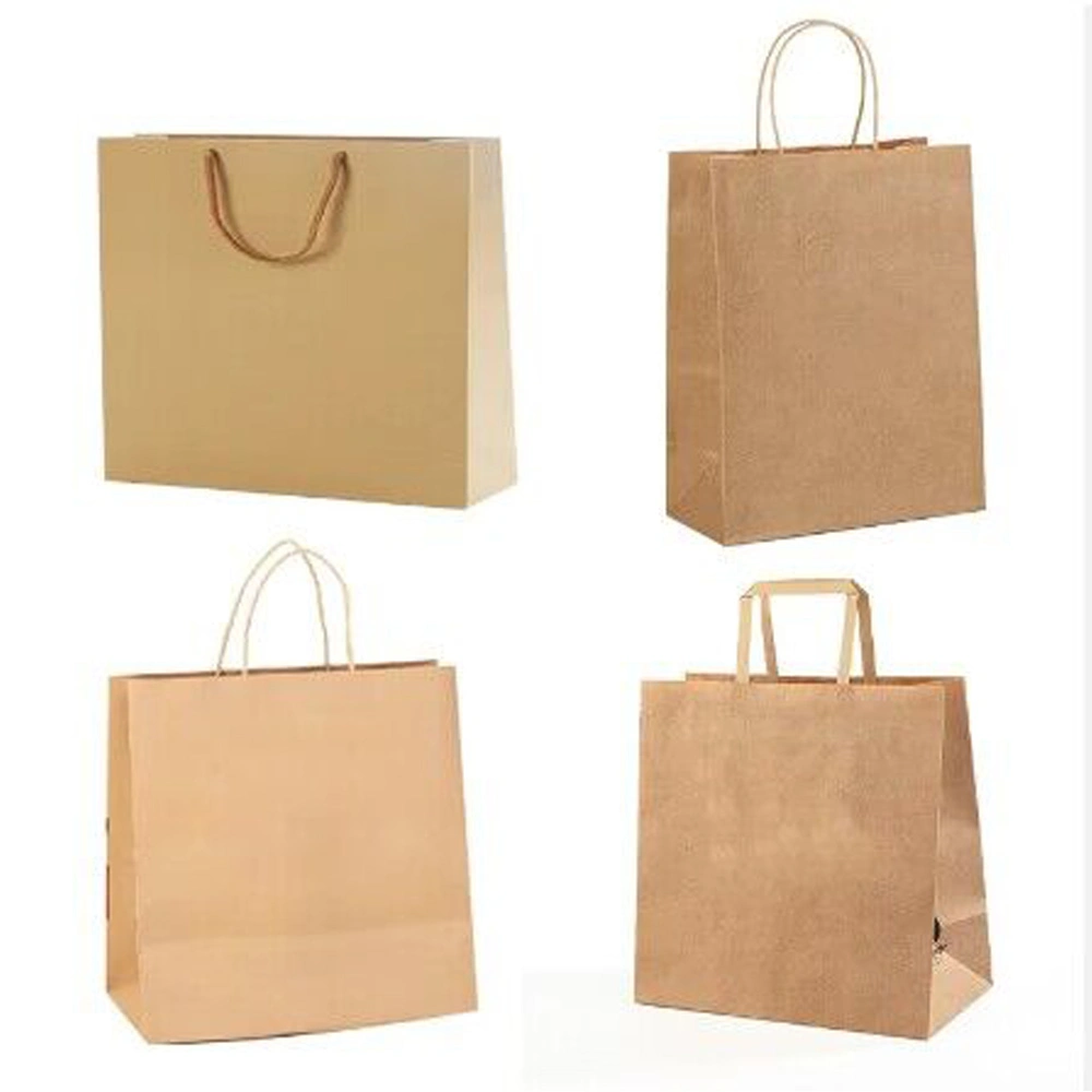 Coffee and Tea Takeaway Cheap 1 2 4 Cup Bag Brown Craft Paper Bag