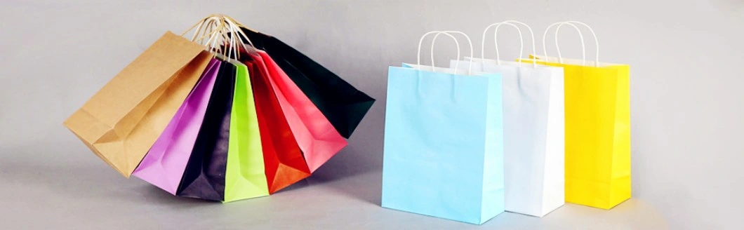 Large Biodegradable Kraft Paper Bags with Handles, Brown Paper Bag