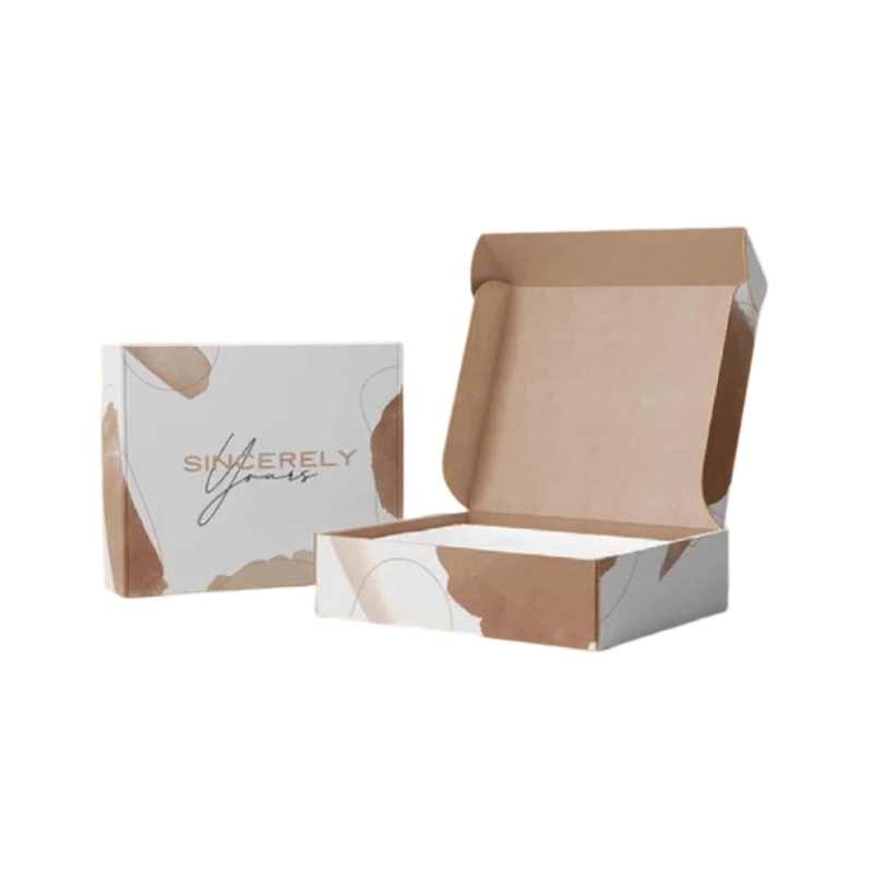 Shampoo Conditioner Cosmetic Set Packaging Shipping Corrugated Box with Paper Card Insert