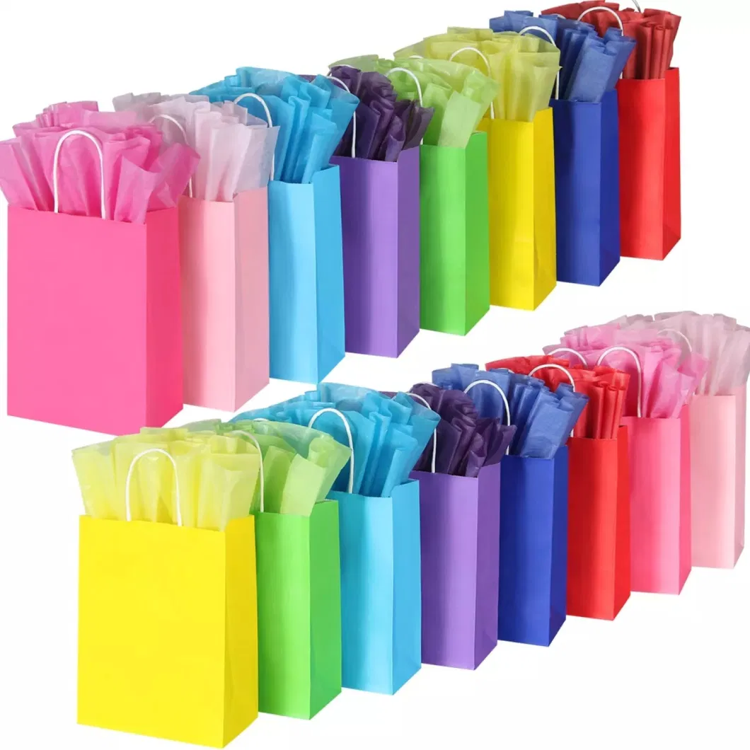 Custom Recyclable Brown Kraft Paper Bags Paper Storage Bread Candy Party Lunch Flat Bottom Paper Bag Takeout Bags