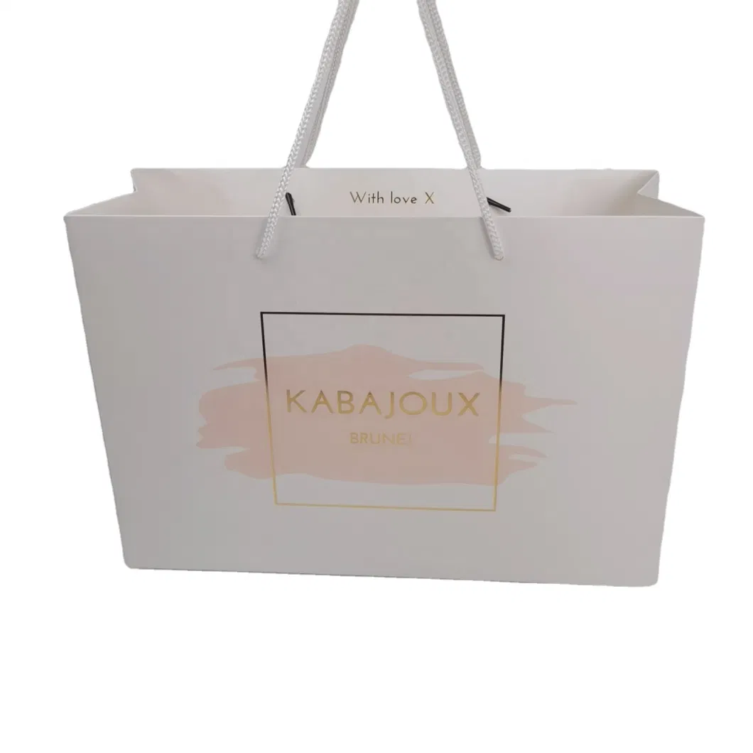 Custom Clothing Shopping Bags Gift Paper Bag with Handle Luxury Bags for Wedding/Jewelry/Cosmetic