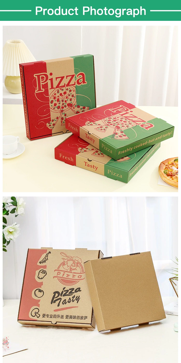 Eco Friendly Custom 12X12 Food Packing Takeaway Corrugated 12 Inch Paper Pizza Box