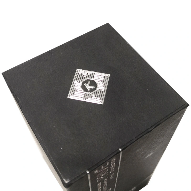 Black Specialty Paper Square Top and Bottom Cover Packaging Box Perfume Gift Box Cardboard Box