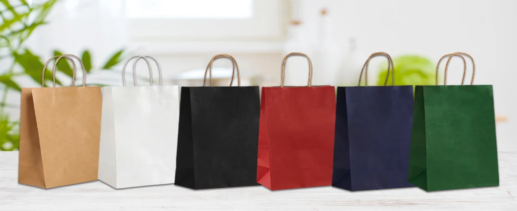 Sturdy Kraft Assorted Sizes Gift Bulk Brown Paper Shopping Bags with Handles for Small Business Retail