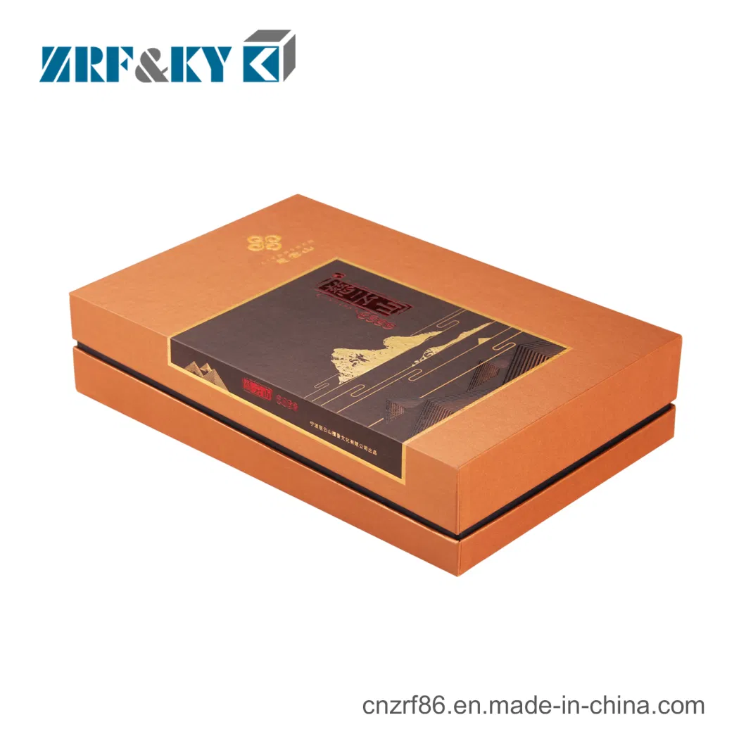 Custom Color Printed Paper Sandalwood Gift Box with Magnetic Lid