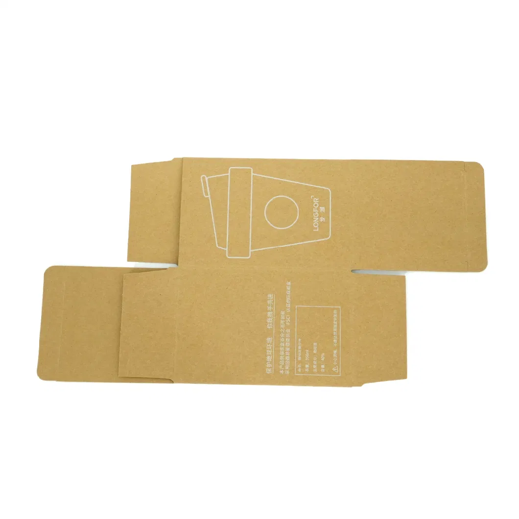 Brown Card Kraft Paper Biodegradable Eco-Friendly Delivery Cup Box