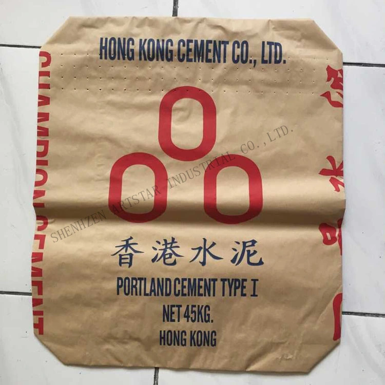 Extra Large Brown Paper Cement Chemical Valve Sacks Carbon Black Valve Bags