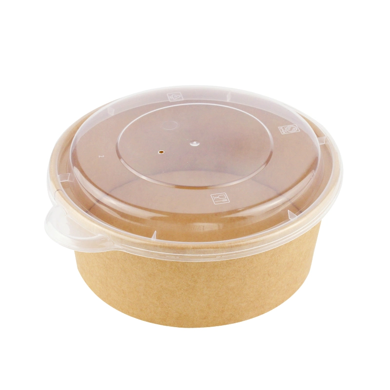 Paper Bowl for Hot Food Salad Soup Deli Fruit with Lids Grease Resistance Biodegradable Container Disposable Food Container Salad Bowl Lunch Box