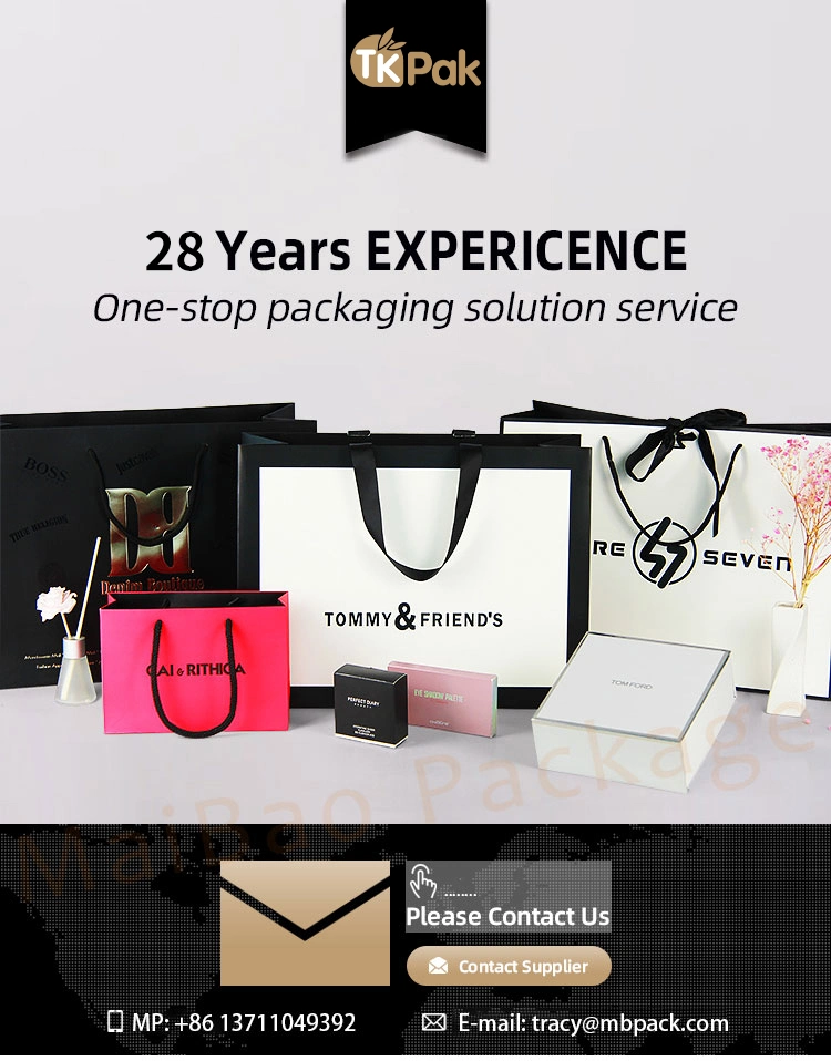 Custom Logo Printing Luxury Small Pink White Fashion Shopping Retail Gift Paper Bags with Ribbon Handle