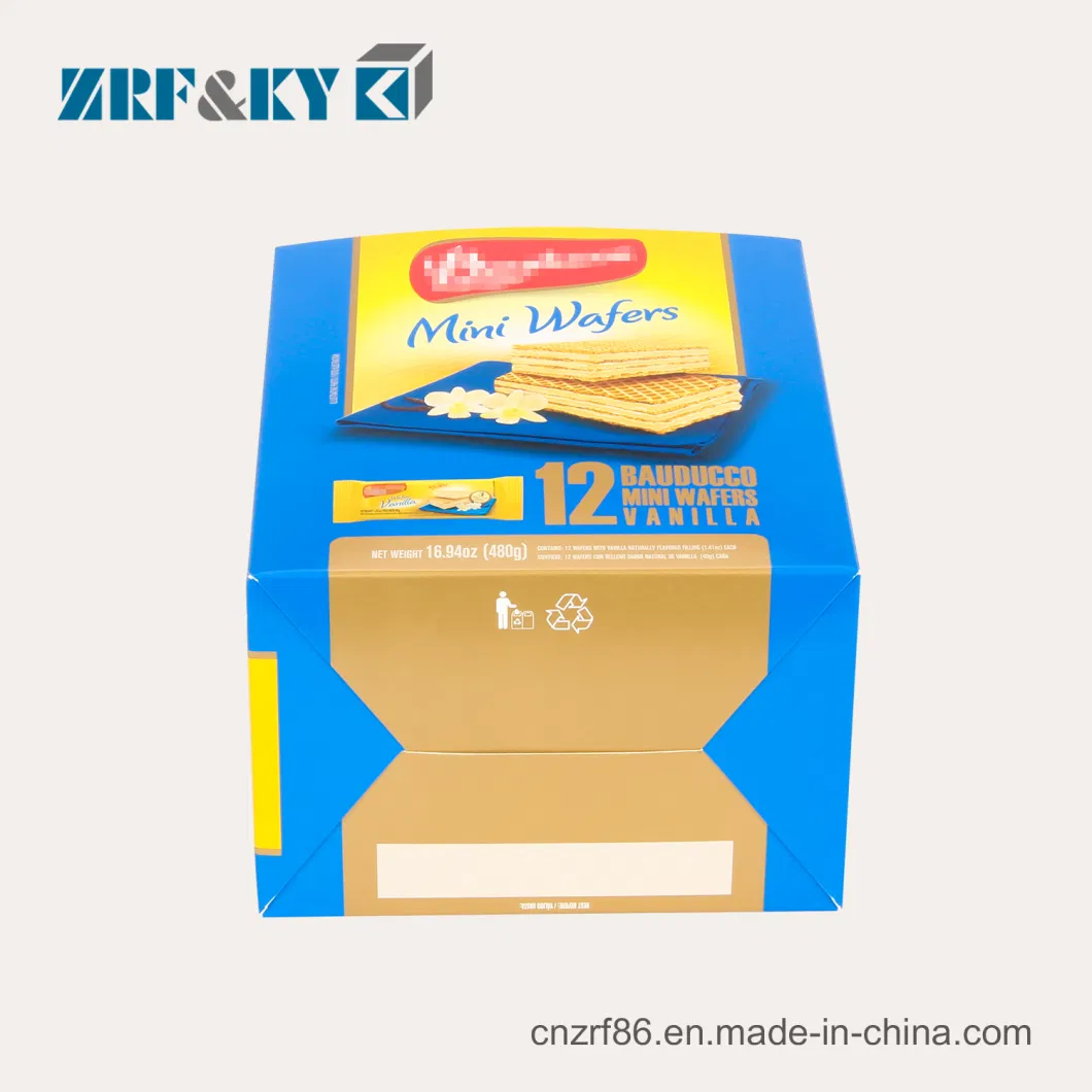 Custom Printed Food Grade Foldable Paper Packaging Kids Snack/Cookies/Biscuits Boxes