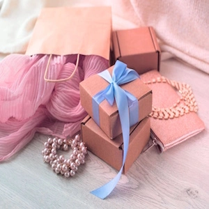 Reusable Square Large Paper Bags Boxes with Ribbon Handles for Cakes and Chocolates