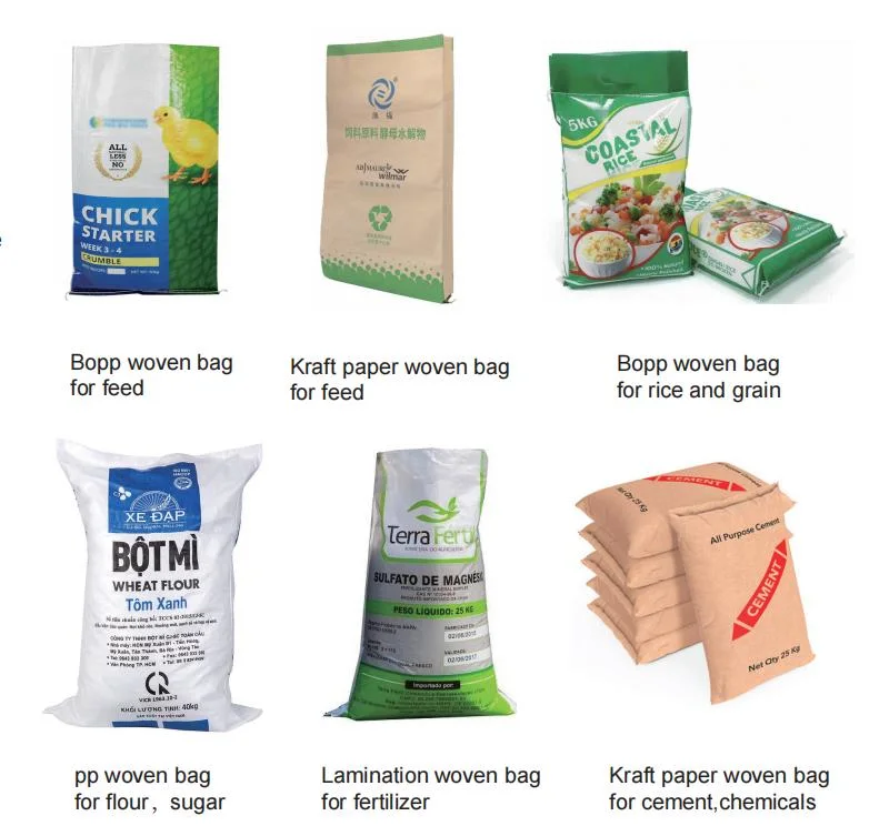 Empty Animal Feed Bag Low Price Large 10kg 20kg 25kg 50kg Custom Printing Kraft Paper Animal Feed Packaging Bag OEM