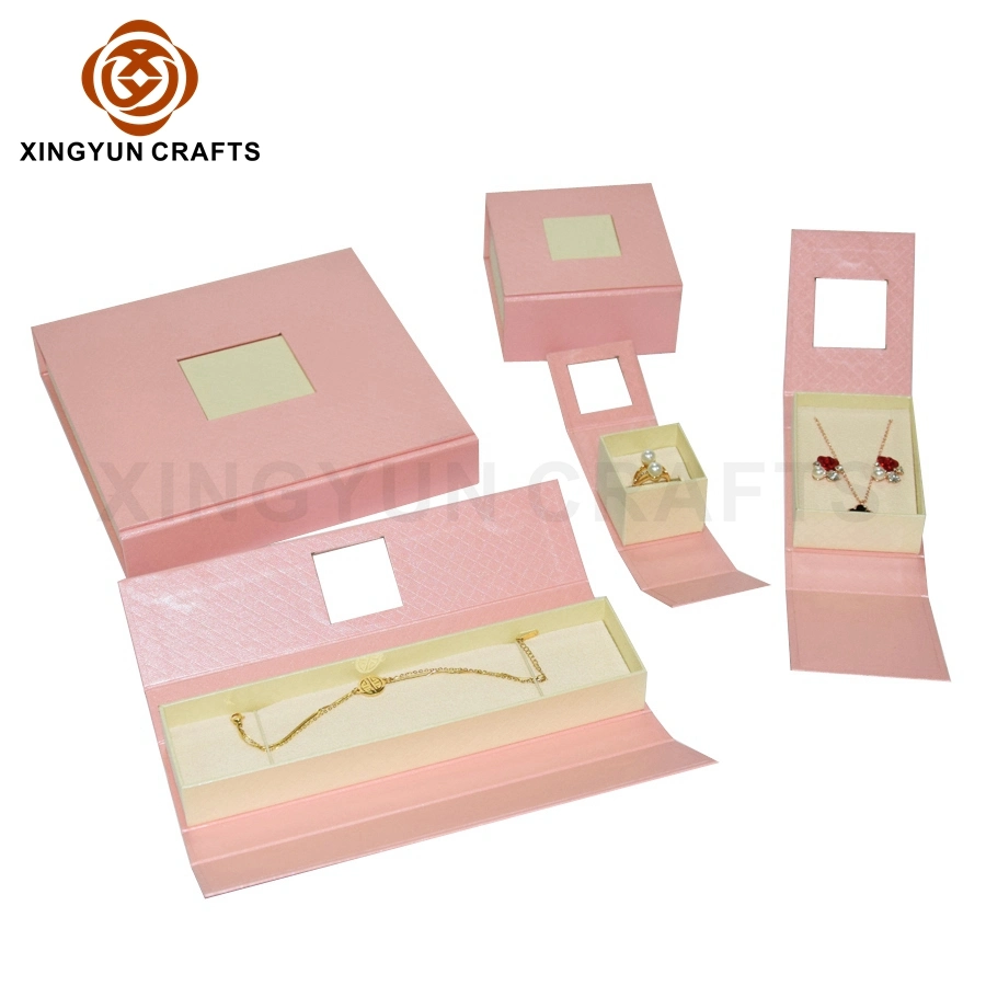 Customized Small Half Set Paper Cardboard Jewelry Box Wholesale Cheap Carton Box