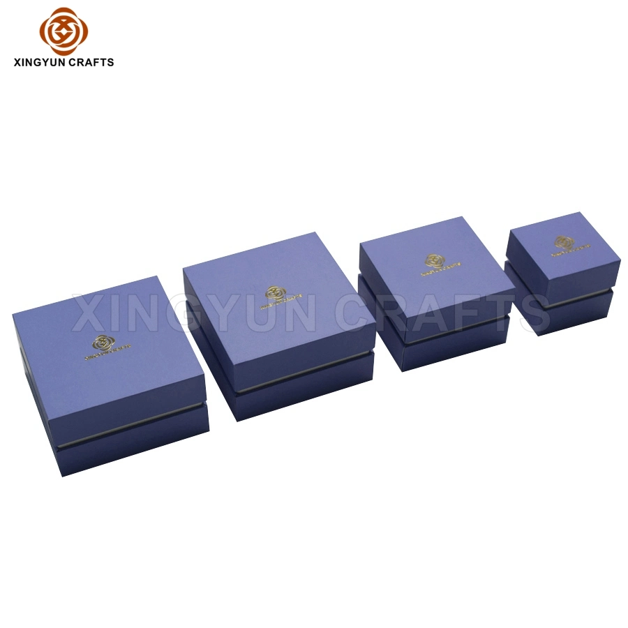 Customized Small Half Set Paper Cardboard Jewelry Box Wholesale Cheap Carton Box