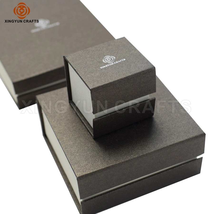 Customized Small Half Set Paper Cardboard Jewelry Box Wholesale Cheap Carton Box