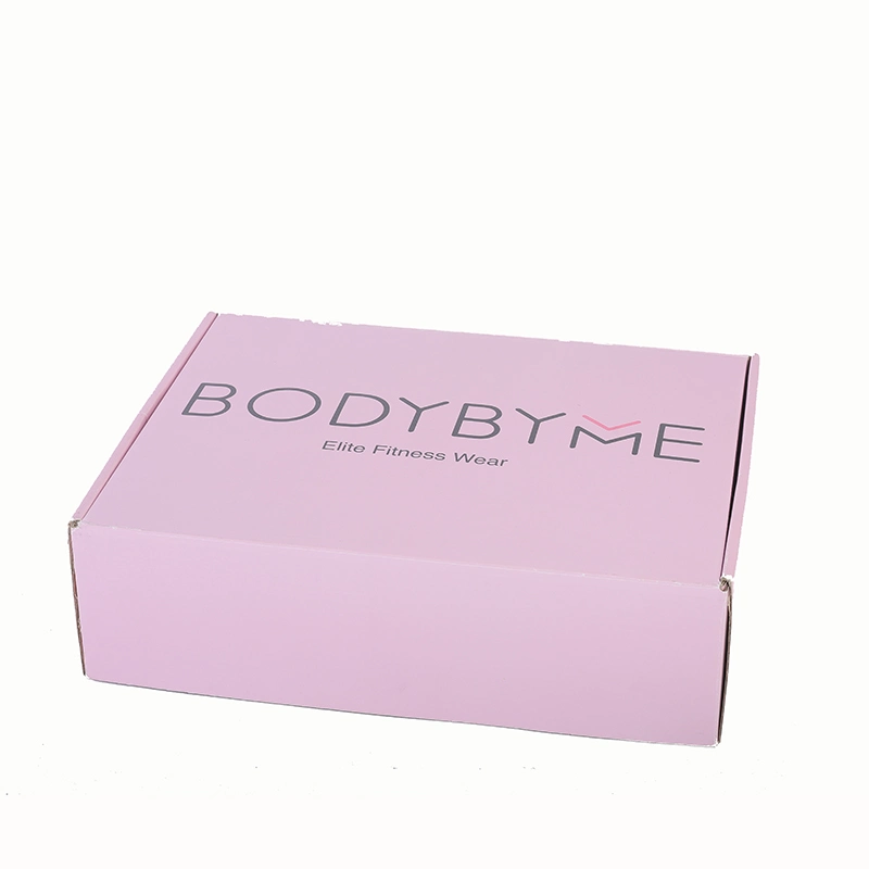 Custom Printed Pink Cardboard Corrugated Clothes Mailing Shipping Carton Shoes Box Kraft Paper Cosmetic Packaging Soap Boxes