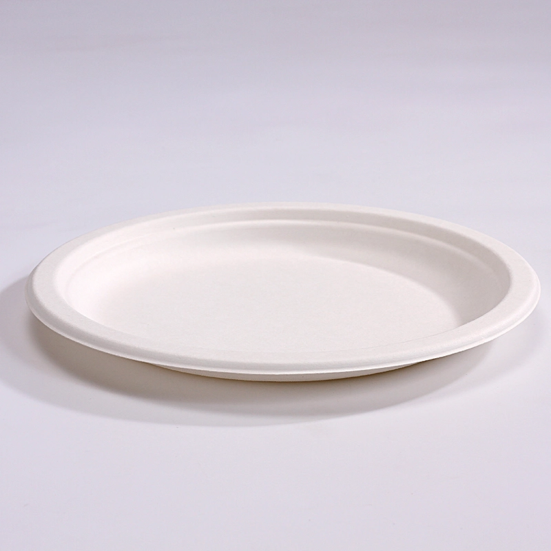 Popular Food Grade Compostable Biodegradable Sugarcane Bagasse Oval Paper Plates Burrito Bowl