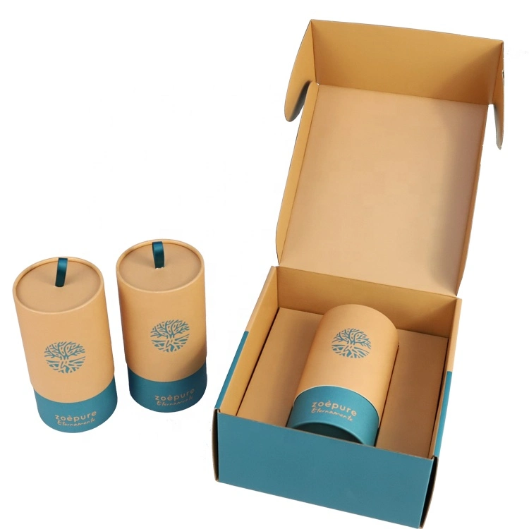 Firstsail New Arrival Eco Recycled Corrugated Kraft Paper Packaging Gift Box for Cosmetic Soap Shoes T Shirt Mailing Vacuum Cup Sunglasses Candle Shipping