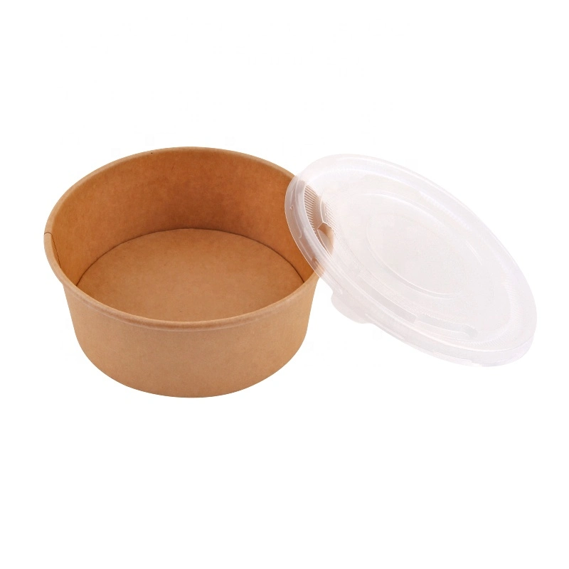 China Factory Price OEM Disposable Box Packaging Hot Soup Food Kraft Paper Bowl