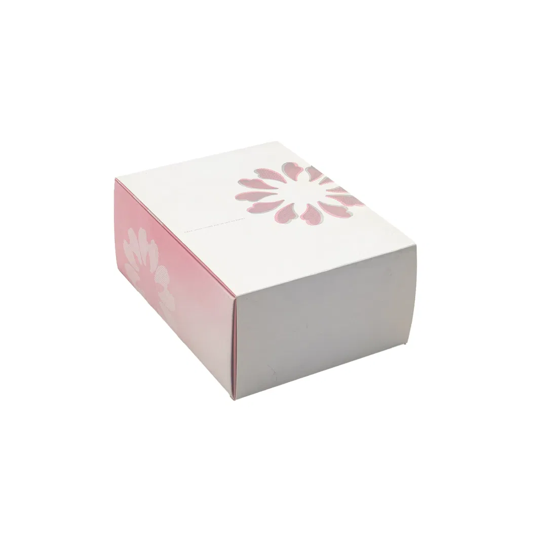 Rigid Cardboard Paper UV Coated Pink Lid and Base Boxes for Giftware