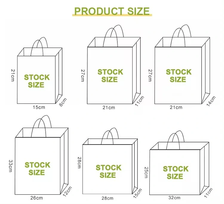 Sturdy Kraft Assorted Sizes Gift Bulk Brown Paper Shopping Bags with Handles for Small Business Retail