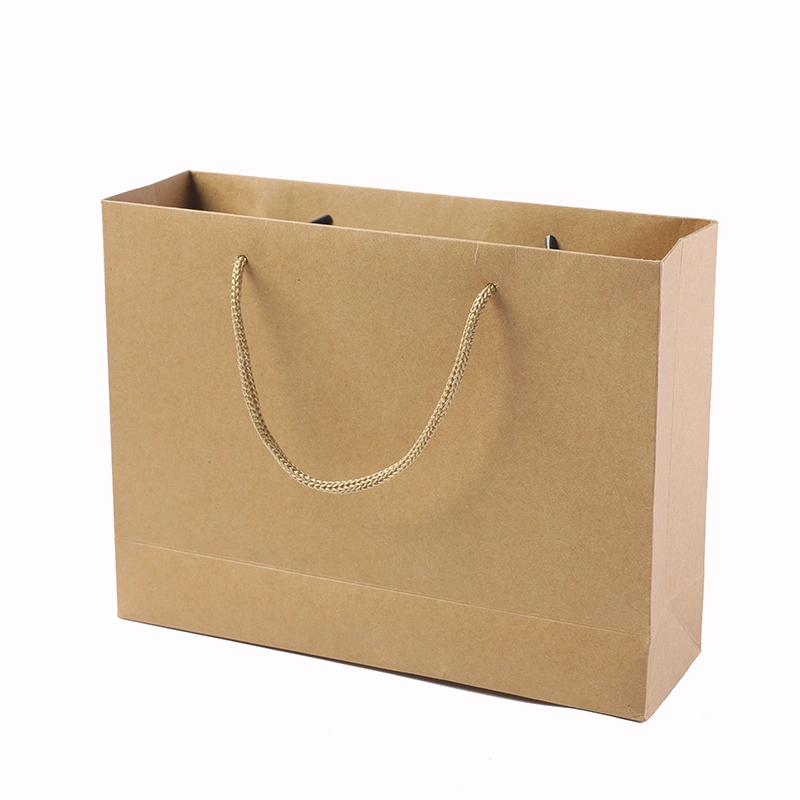 Wholesale Machine Made Kraft Paper Shopping Bag for Cloth